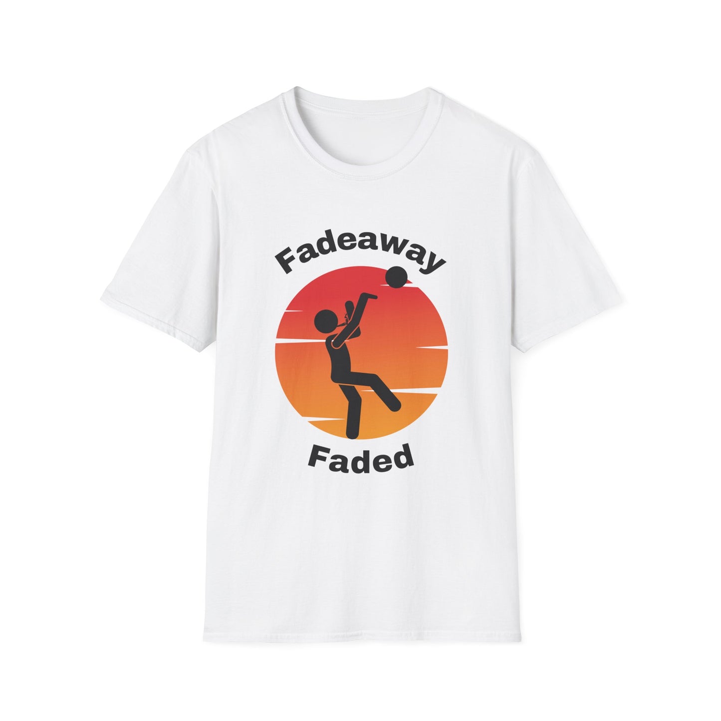 Funny Fadeaway Faded Unisex Basketball Shirt