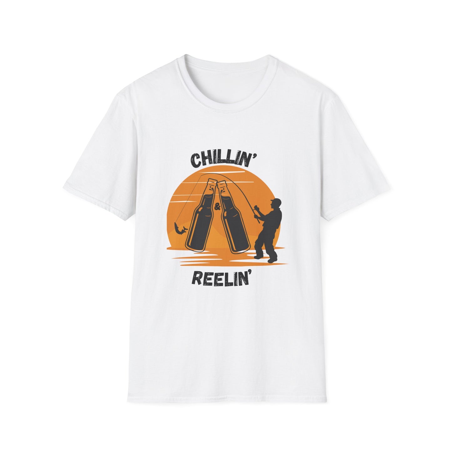 Funny chillin & reelin Unisex Fishing Shirt