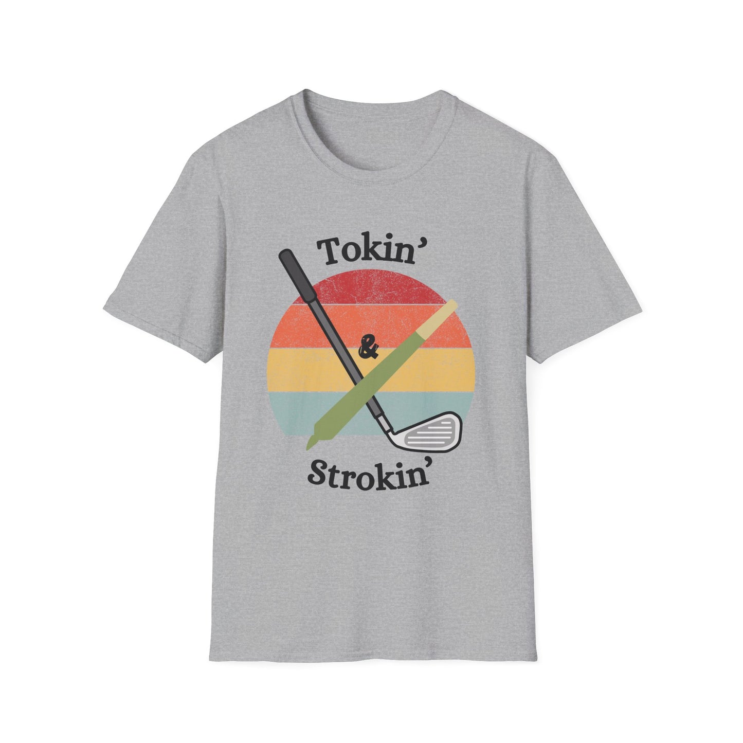 Funny tokin & strokin Unisex Golf Shirt