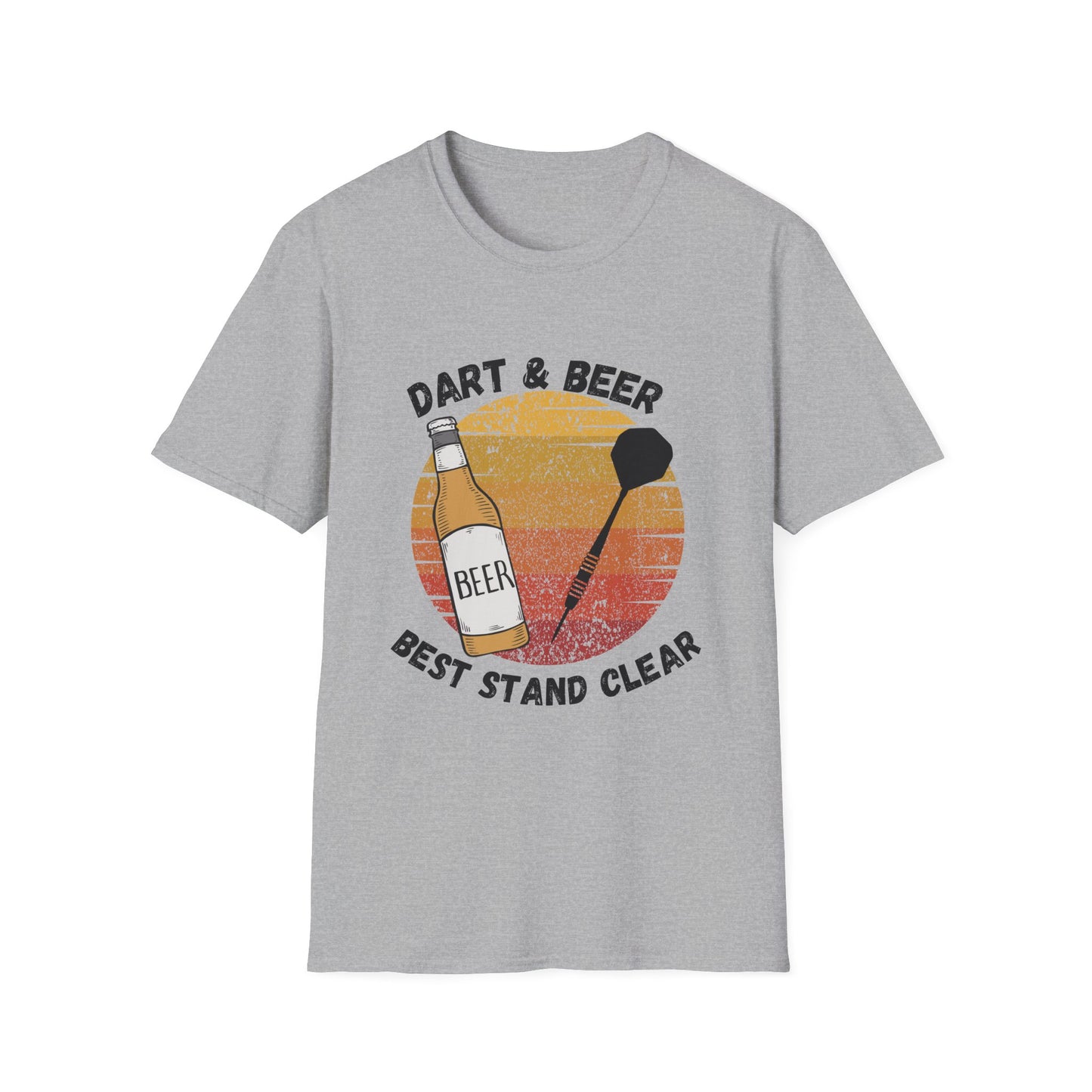 Funny darts & beer best stand clear Unisex Darts Shirt