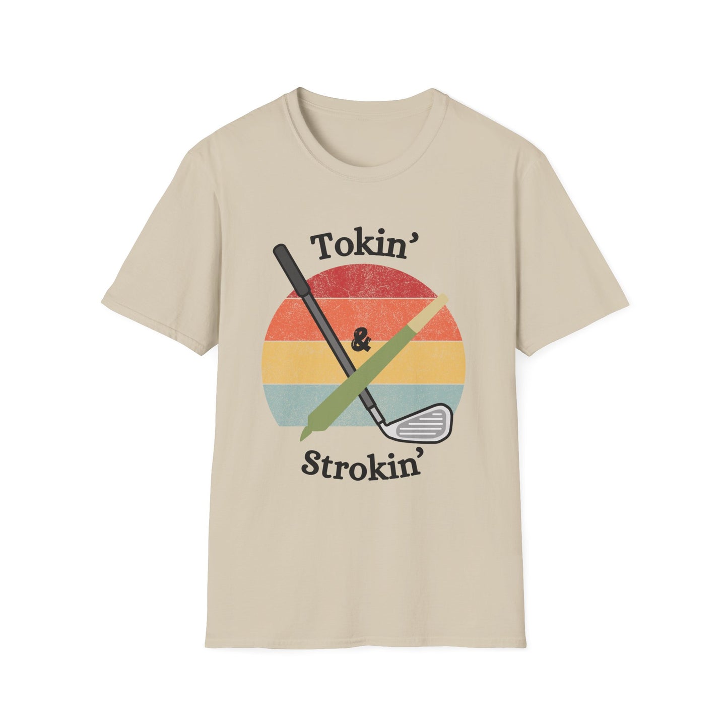 Funny tokin & strokin Unisex Golf Shirt