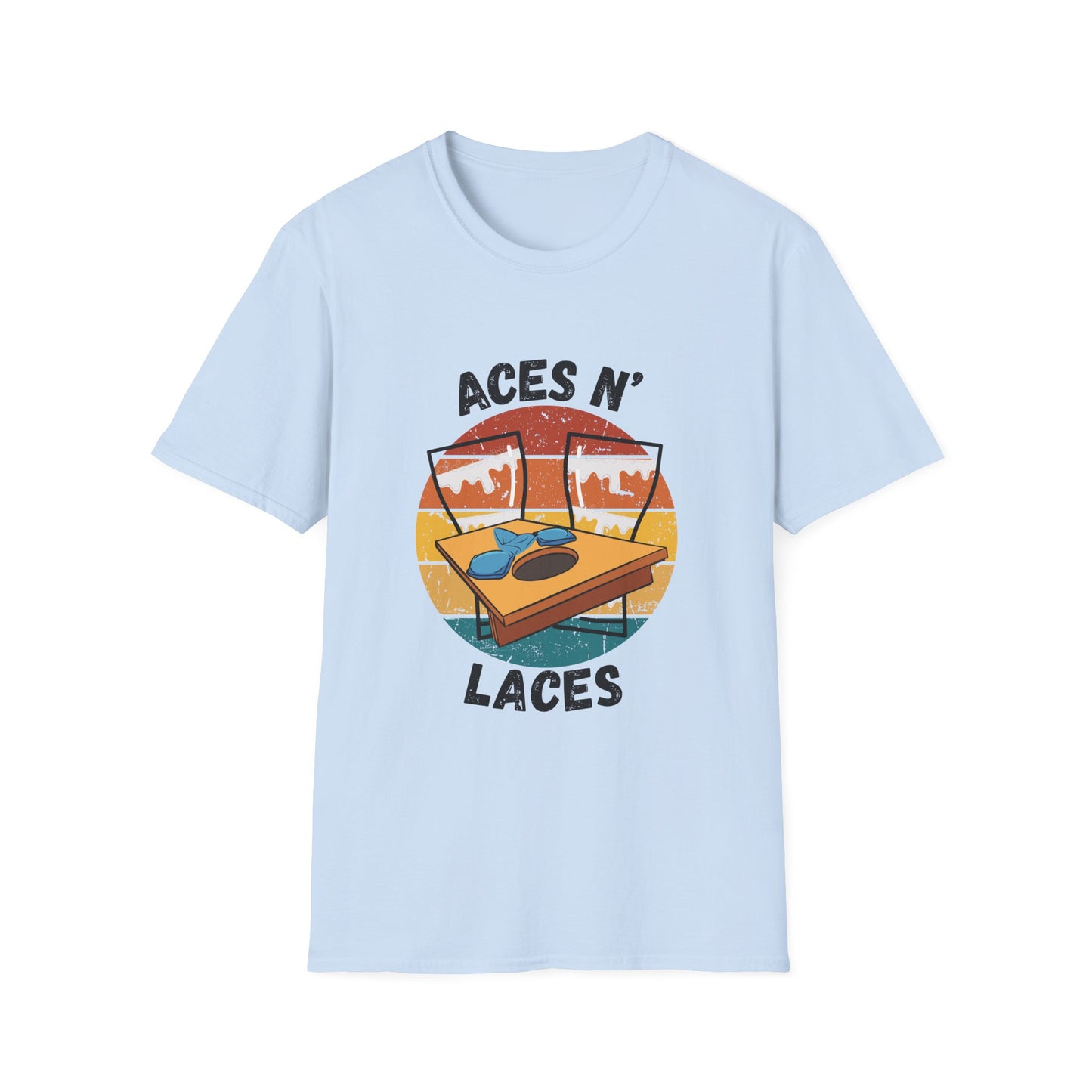 Funny aces n laces Unisex Cornhole Shirt