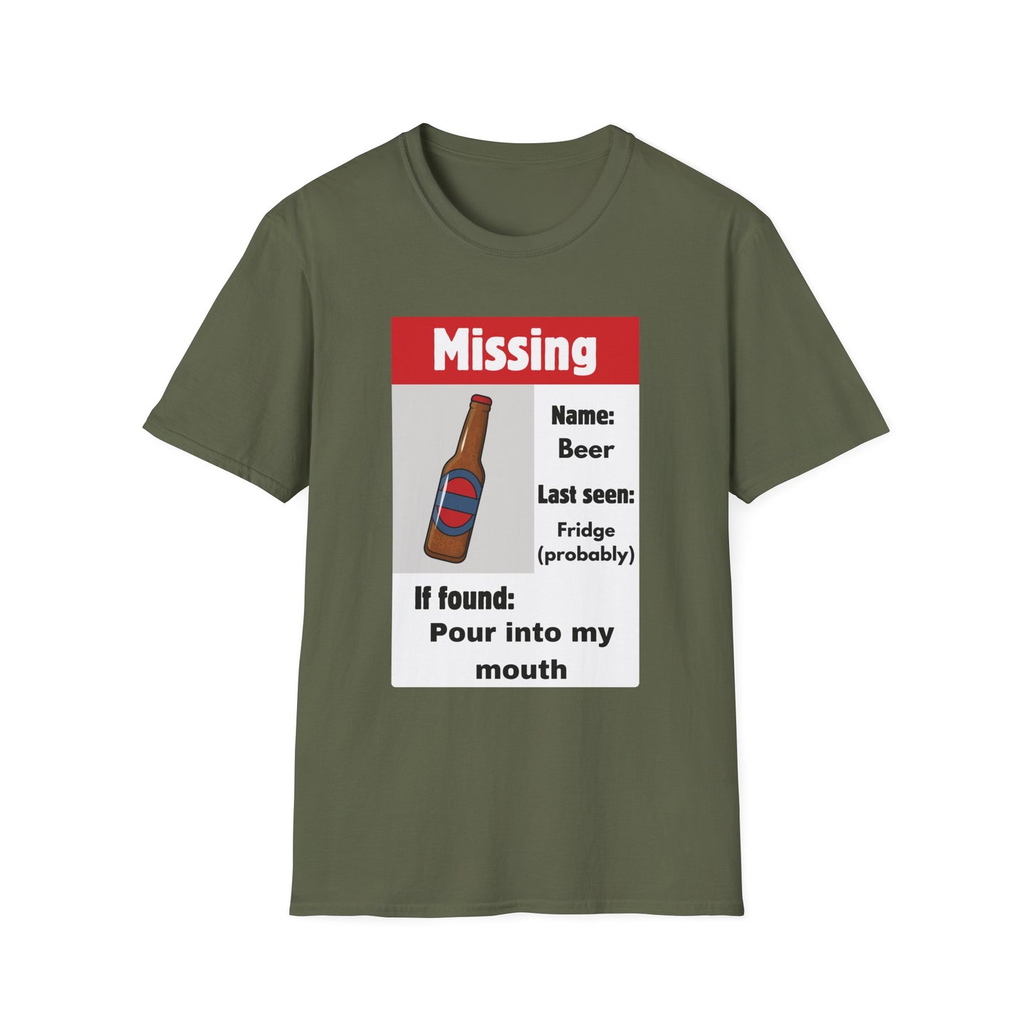 Funny beer wanted Unisex Shirt