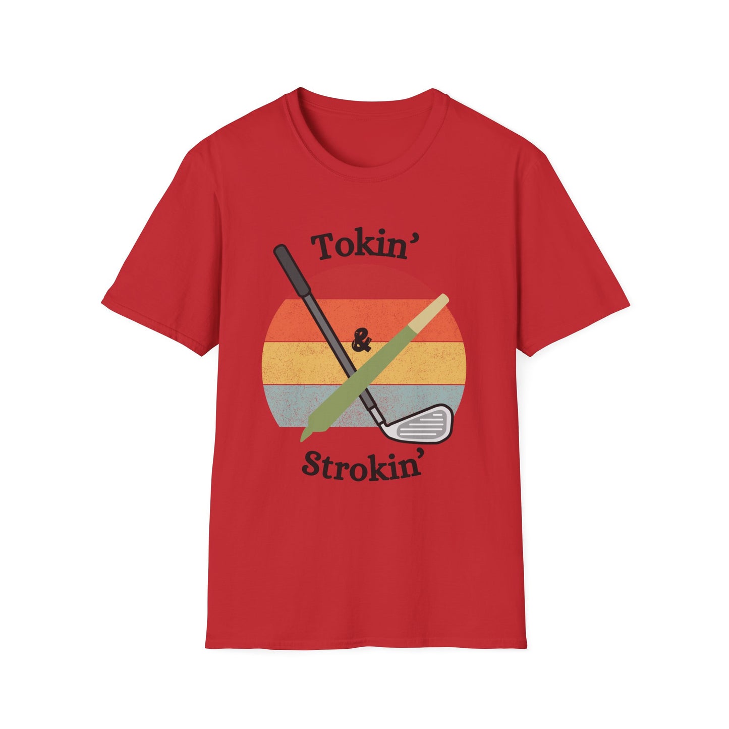 Funny tokin & strokin Unisex Golf Shirt